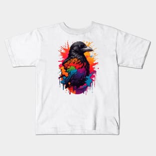 Rainbow Crow Kids T-Shirt